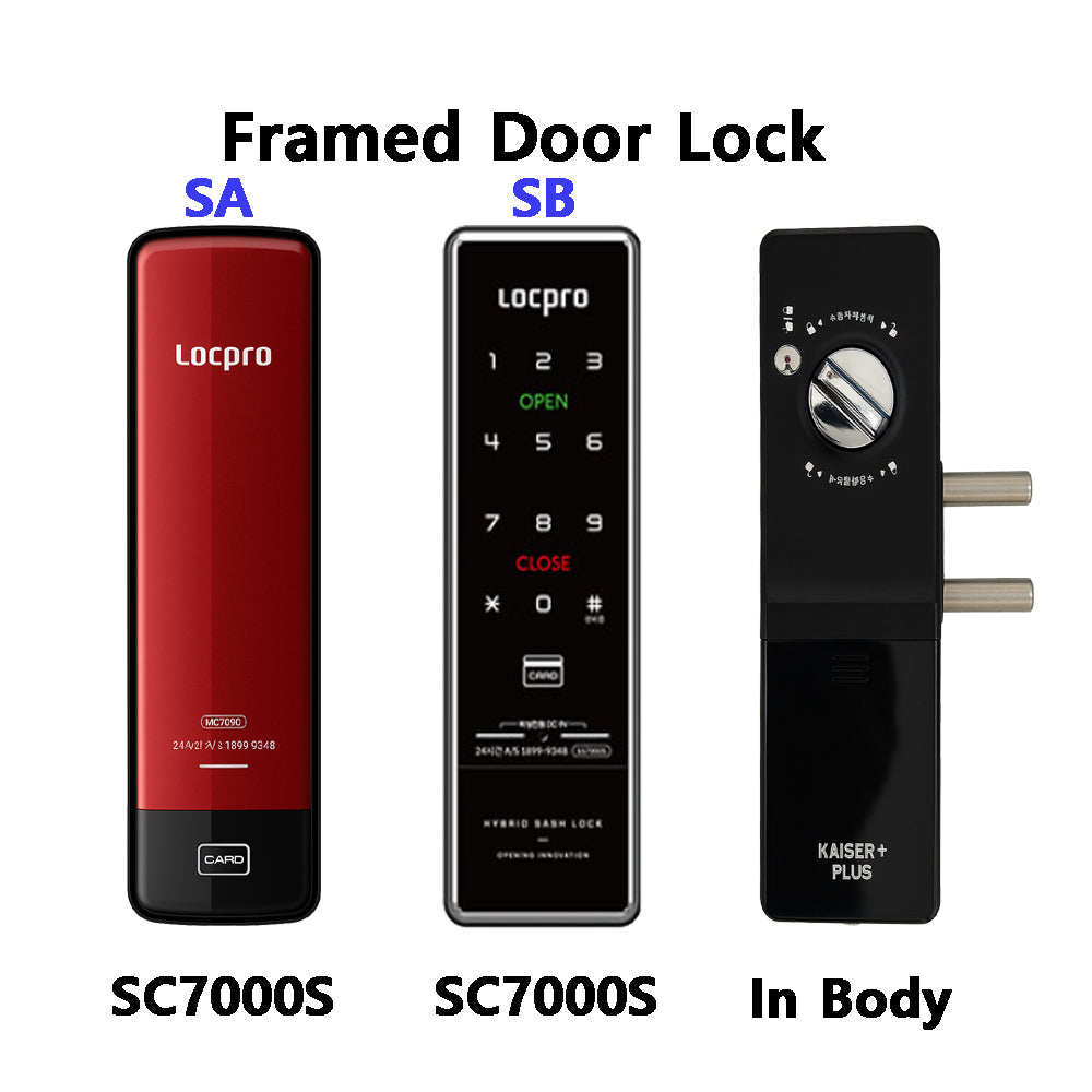 [Glass Lock] Solity TG330 Clip Smart Glass Door Lock For Frameless Glass Door