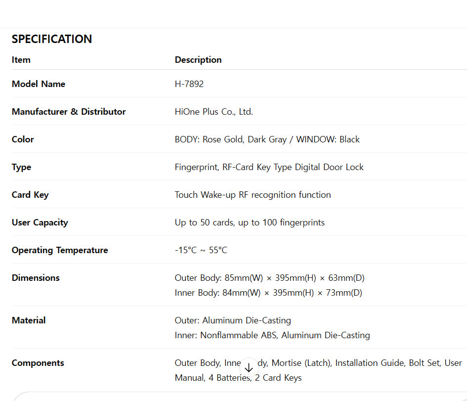 [PushPull]KAISER PLUS  H7891XKK  Premium Digital Push-Pull Door Lock |  Euro Large Motise Smart Door Lock with PIN, RFID, Fingerprint, Emergency Key | Luxury Made in Korea Smart Lock | Motise, Remote Control, Wi-Fi & BLE IoT Options