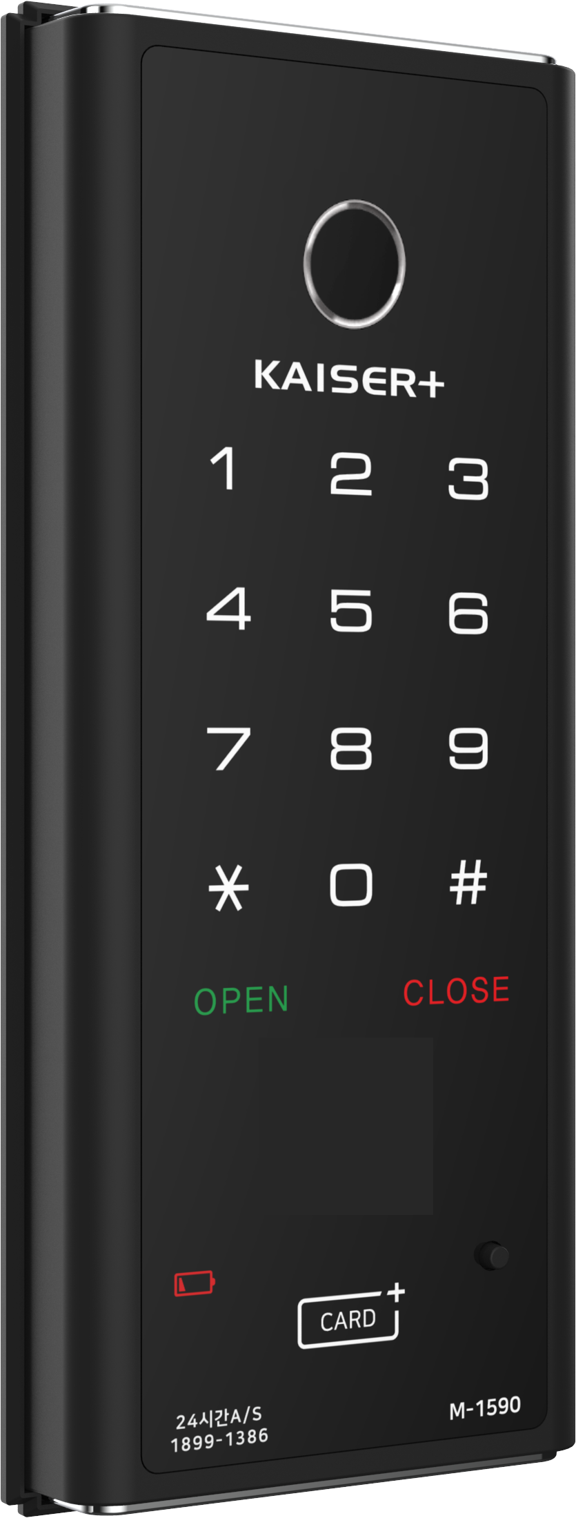 [HDB Gate Lock]KAISER+ M1590GNK Premium HDB Gate Smart Lock   Fingerprint, PIN & RFID Access   Optional IoT Remote Control | Family Safety Design   Made in Korea [