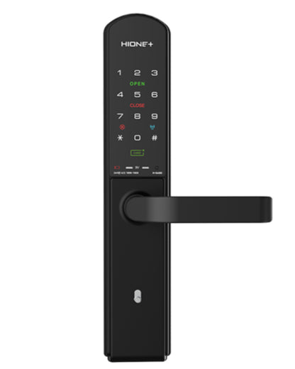 [Room Door Lock] HIONE PLUS H6480 / H6480F | Wooden & Room Door | PIN, Card, Fingerprint, Emergency Key | Remote, IoT, BLE, WiFi, Bluetooth | No-Drill Smart Door Lock