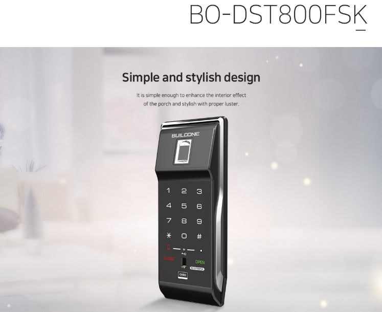 [Horizontal] 4way Rim Door Lock <BO-DST800FSK> For Swing Main Door Made In Korea