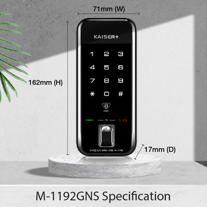 [HDB Gate Lock] M1192GNK – HDB Gate Lock in Singapore | Digital Smart Gate Door Lock with PIN, RFID, Fingerprint, Remote Control | WiFi & BLE IoT Options | Dementia & Elderly Care Safety | Made in Korea Premium Smart Lock