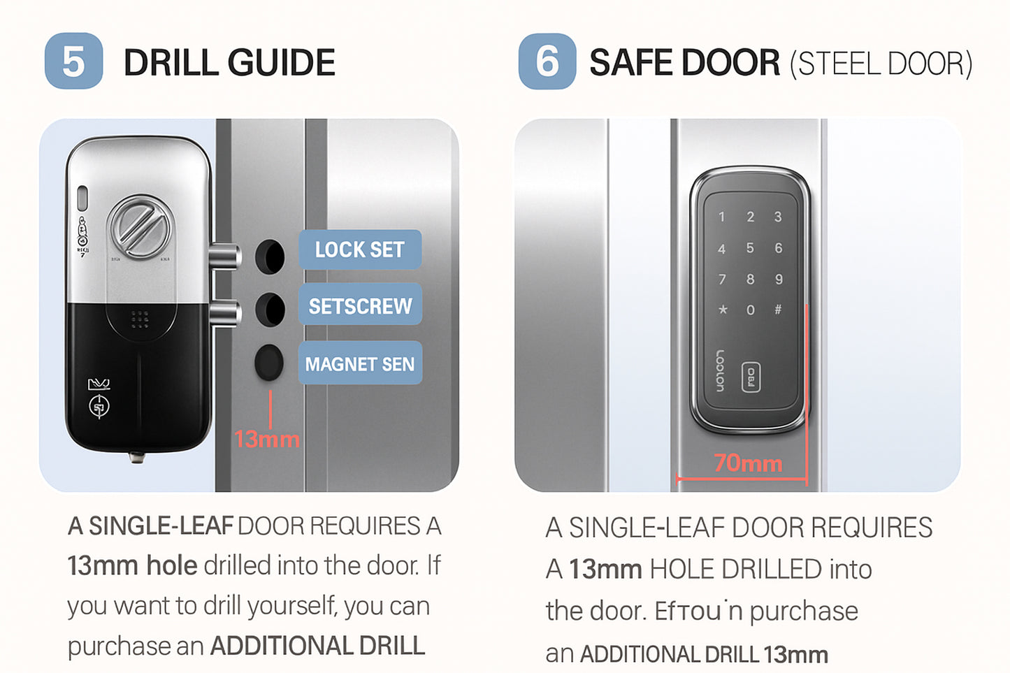 [Glass Lock] Solity TG330 Clip Smart Glass Door Lock For Frameless Glass Door
