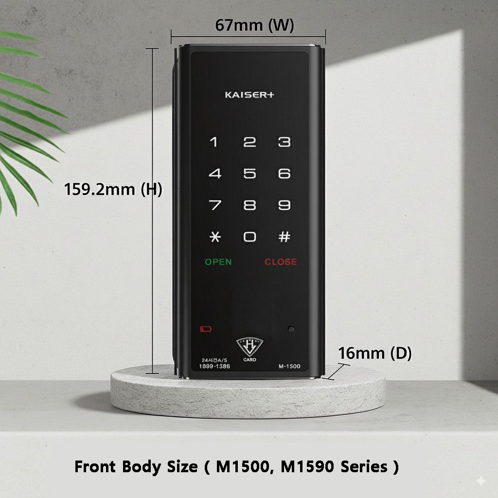 [HDB Gate Lock Bundle] M1593GNK Gate Lock + Horizontal Rim Lock (M1500SNK) Optional Wi-Fi | Made in Korea