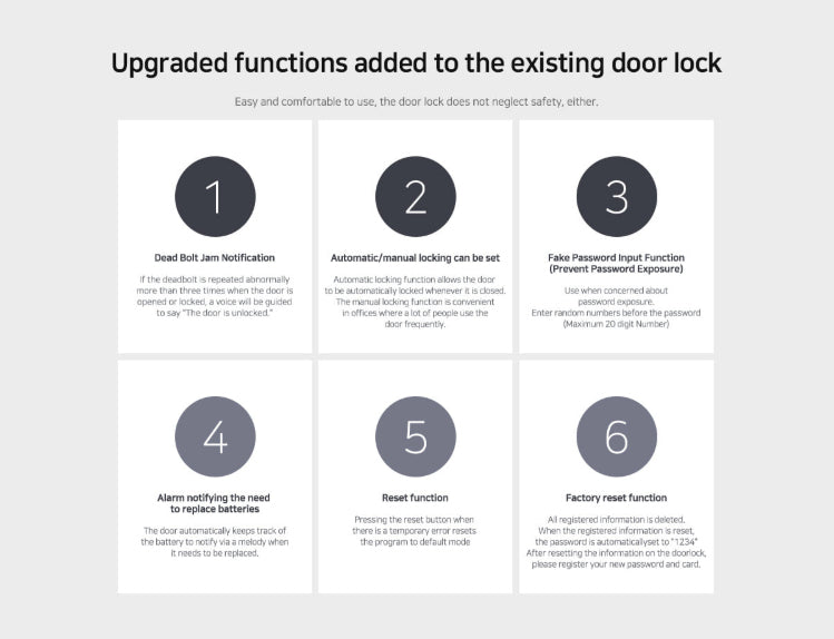 [Horizontal] 4way Rim Door Lock <BO-DST800FSK> For Swing Main Door Made In Korea