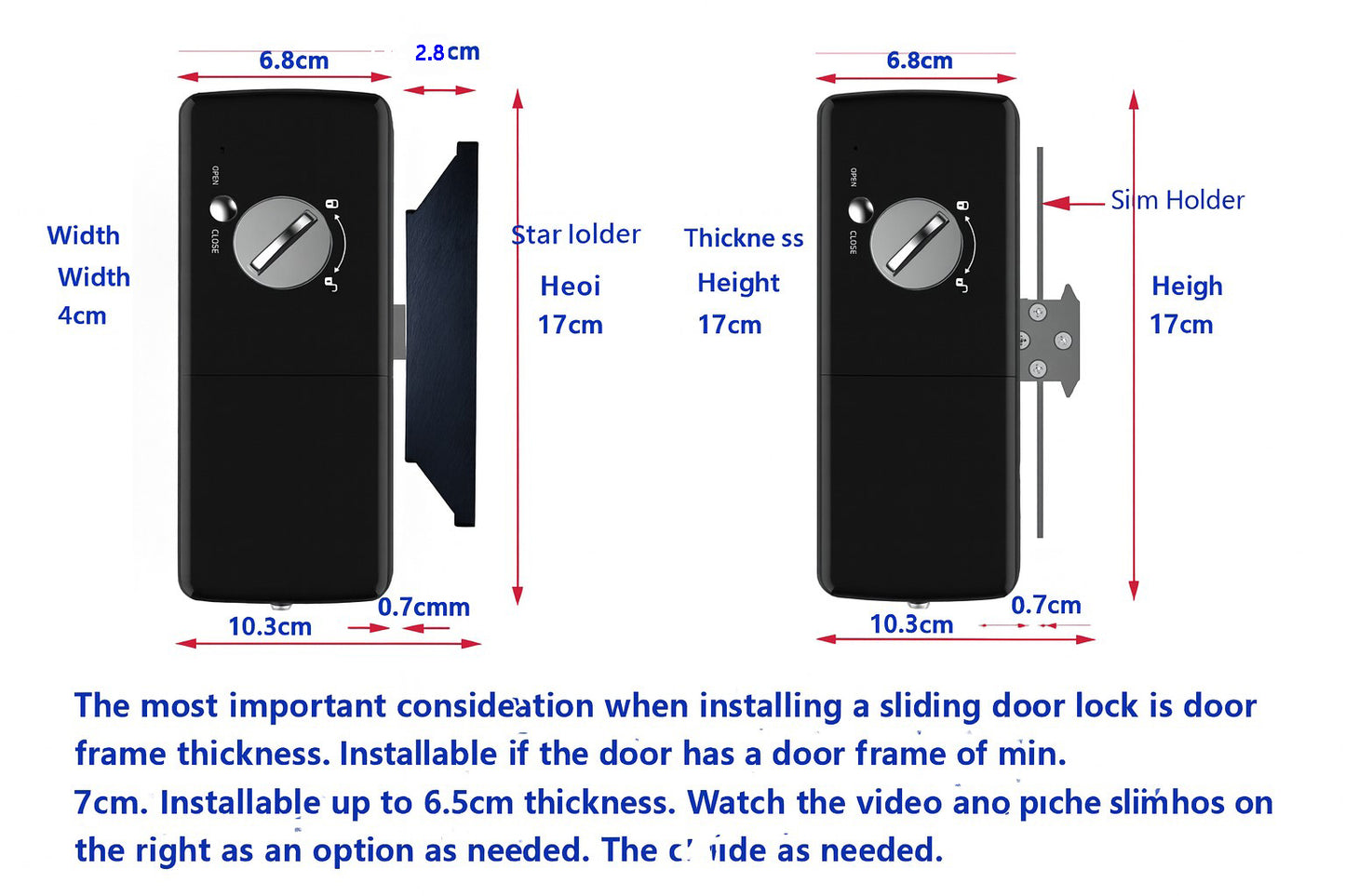 [Vertical Sliding Lock]  M1590TKK (L/R)Fingerprint Smart Lock, BLE Smart Lock, WiFi Smart Lock, Remote Control Door Lock, Digital Lock, Smart Lock for Home