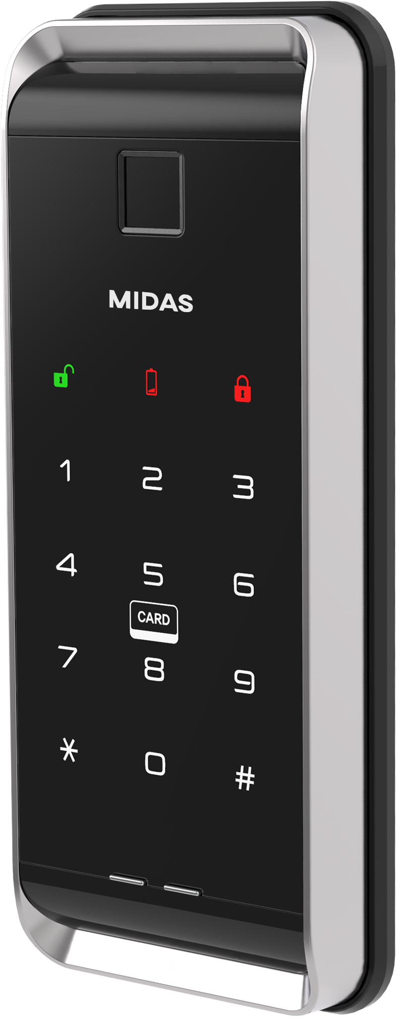[HDB Gate Lock] MIDAS MS5000FDG  Digital Smart Lock with PIN, RFID Card, Fingerprint | Remote Control & IoT (BLE + WiFi) | Dementia, Nursing Home, Prison Use | Made in Korea