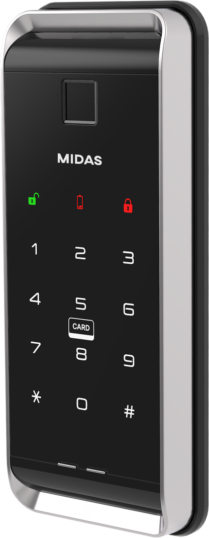 [HDB Gate Lock] MIDAS MS5000FDG  Digital Smart Lock with PIN, RFID Card, Fingerprint | Remote Control & IoT (BLE + WiFi) | Dementia, Nursing Home, Prison Use | Made in Korea