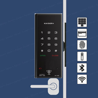 [Kaiser+] [Sliding Door Lock] M1500TNK Fingerprint Smart Lock, BLE Smart Lock, WiFi Smart Lock, Remote Control Door Lock, Digital Lock, Smart Lock for Home