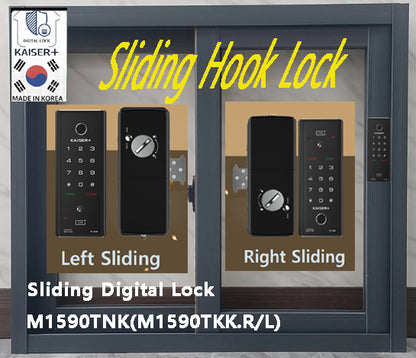 [Vertical Sliding Lock]  M1590TKK (L/R)Fingerprint Smart Lock, BLE Smart Lock, WiFi Smart Lock, Remote Control Door Lock, Digital Lock, Smart Lock for Home