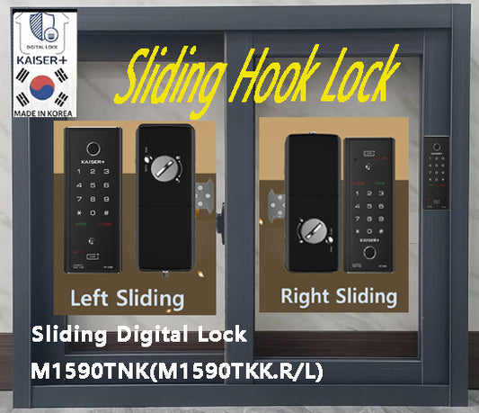 [Vertical Sliding Lock]  M1590TKK (L/R)Fingerprint Smart Lock, BLE Smart Lock, WiFi Smart Lock, Remote Control Door Lock, Digital Lock, Smart Lock for Home