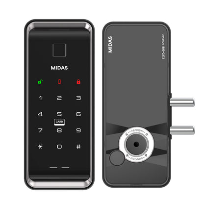 [HDB Gate Lock] MIDAS MS5000FDG  Digital Smart Lock with PIN, RFID Card, Fingerprint | Remote Control & IoT (BLE + WiFi) | Dementia, Nursing Home, Prison Use | Made in Korea