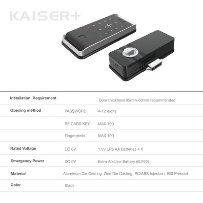 MS-5000FDT Finger Sliding Door Lock