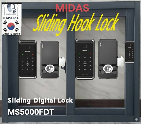 [Vertical Sliding Lock] MIDAS MS5000FDT, Fingerprint Smart Lock, WiFi Smart Lock, Optional Remote Control Door Lock, Digital Lock