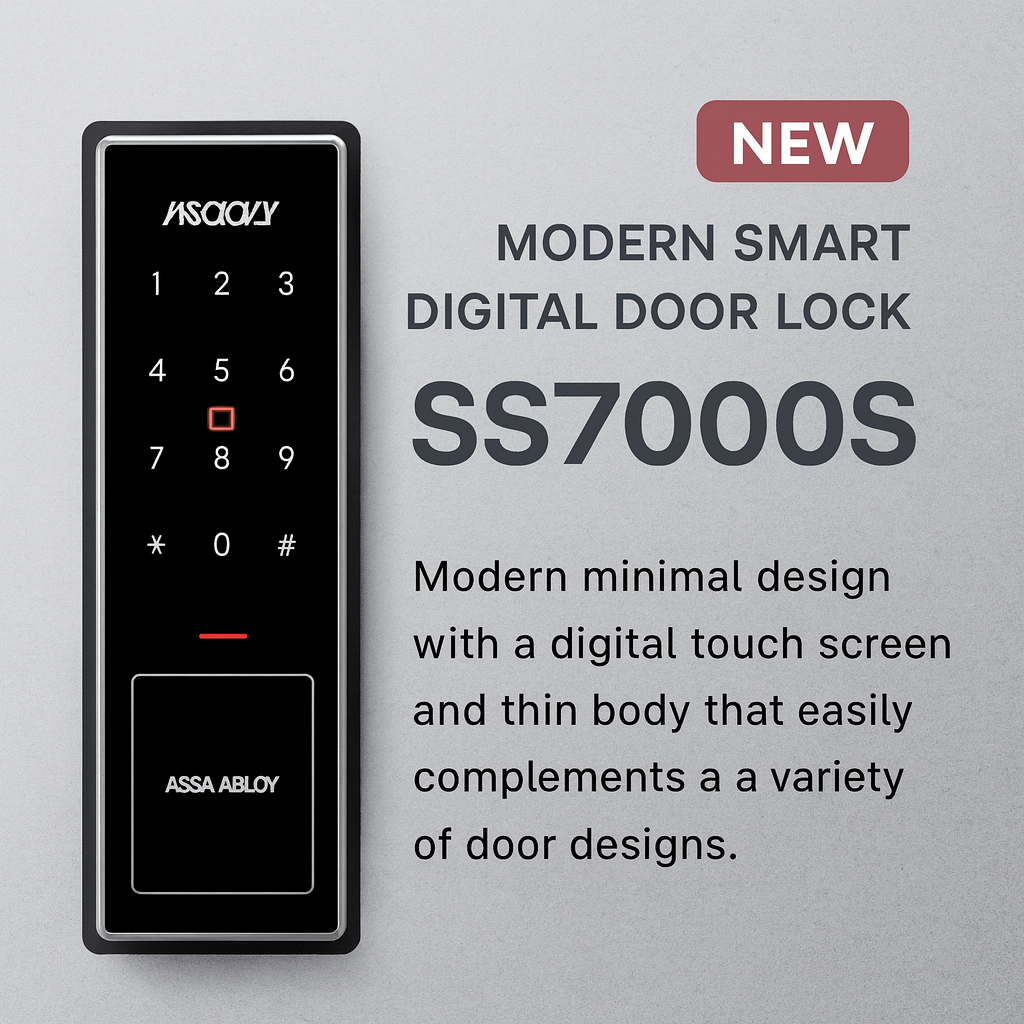 [Glass Lock] SS7000S Framed Glass Door Lock For Framed Glass Door